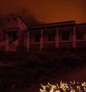 Fountaingrove house during Tubbs Fire